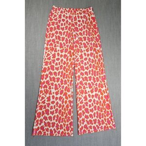 Jude Conally Women's Red Pink Gypsy Pants Palazzo Wide Leg Boho Flowy Size XS